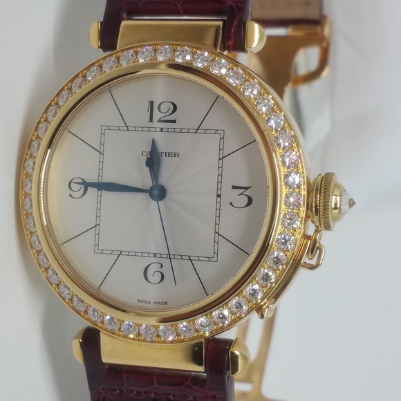 Cartier Pasha 42mm 8k Yellow Gold With 